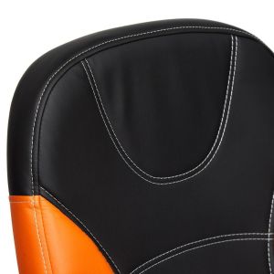 Купить Кресло компьютерное TetChair Twister кож/зам, черный/оранжевый, 36-6/14-43