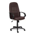 Кресло компьютерное TetChair СН747 кож/зам, коричневый, 36-36