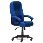 Кресло компьютерное TetChair СН888 ткань/сетка, синий/синий, 2601/10