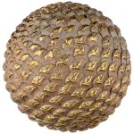 Фигурка декоративная Арти М 450-735 Шар 10 см коричневый/золото