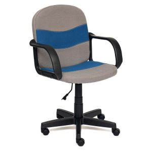 Купить Кресло компьютерное TetChair Baggi цвет ткань, серый/синий, С27/С24