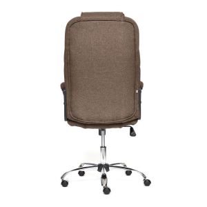 Купить Кресло компьютерное TetChair Bergamo (хром) цвет ткань, коричневый, 3М7-147