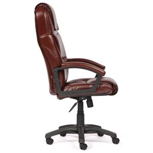 Купить Кресло компьютерное TetChair Bergamo цвет кож/зам, коричневый, 2 tone
