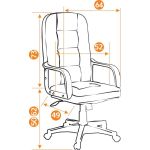 Кресло компьютерное TetChair Devon кож/зам, бежевый, 36-34