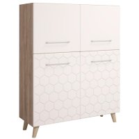 Комод Комфорт-S М7 Войтек дуб баррик/белый матовый