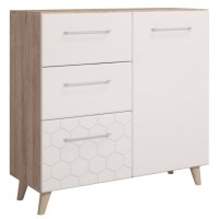 Комод Комфорт-S М8 малый Войтек дуб баррик/белый матовый