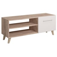 Тумба под телевизор Комфорт-S М2 Войтек дуб баррик/белый матовый