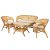 Купить Комплект мебели из натурального ротанга Мебель Импэкс Пеланги цвет мёд