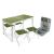 Купить Комплект мебели Ника ССТ-К2 (стол + 4 стула) цвет серый металл
