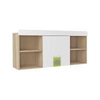 Полка навесная Аквилон ПН7 Стиль туя светлая/белый глянец/лайм