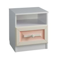 Тумба прикроватная Мебельсон ТП1 Алиса белый/крем