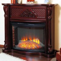 Камин ИнтерФлейм Тауэр с Р33 темный дуб