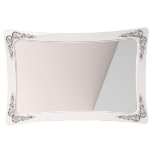 Купить Зеркало АСМ-Модуль З1 Аделина цвет белый глянец/серебро