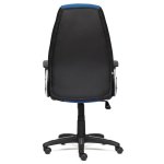 Кресло компьютерное TetChair Inter кож/зам/ткань, черный/синий/серый, 36-6/С24/14