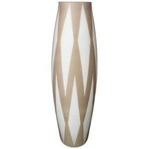 Купить Ваза Арти М 316-1470 Rombi grey 70 см бежевый/белый