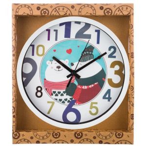 Купить Настенные часы Арти М 146-1028 Медведи 20 см цвет мультиколор