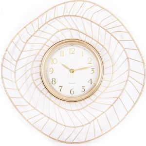 Купить Настенные часы Русские подарки 60807 La Geer 46*5*46 см цвет белый/золотой