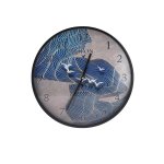 Настенные часы Русские подарки 89812 Viron 30 см белый/синий