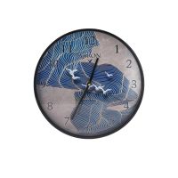 Настенные часы Русские подарки 89812 Viron 30 см белый/синий
