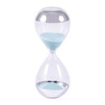 Песочные часы Русские подарки 140818 5 мин 13 см прозрачный/серебро/голубой