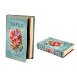 Шкатулка-книга Русские подарки 184360 Букет 24*16*5 см бирюза/розовый