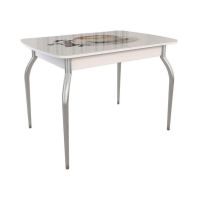 Стол Мебельсон Танго белый/кофе