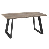 Стол Мамадома LOFT LUX-160 дуб веллингтон/черный