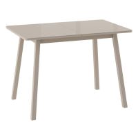 Стол Мамадома TIRK -110 со стеклом капучино/капучино