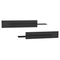 Полка навесная НК-Мебель комплект Point черный/ черный глянец