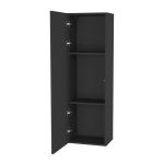 Шкаф навесной НК-Мебель Point ТИП-20 черный/ черный глянец