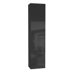 Шкаф навесной НК-Мебель Point ТИП-40 черный/ черный глянец