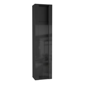 Купить Шкаф навесной НК-Мебель Point ТИП-41 черный/ черный глянец