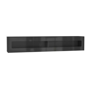 Купить Шкаф навесной НК-Мебель Point ТИП-51 цвет черный/ черный глянец