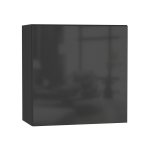 Шкаф навесной НК-Мебель Point ТИП-60 черный/ черный глянец