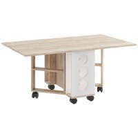 Стол журнальный Комфорт-S ЯНУШ 7 дуб баррик/крем брюле