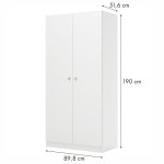 Шкаф ВПК Polini kids Simple белый