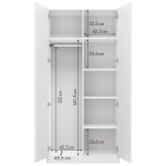 Шкаф ВПК Polini kids Simple белый