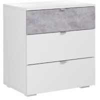 Комод Аквилон Акцент №9 Белое сияние / цемент светлый