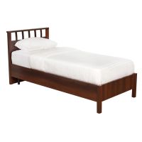 Кровать ГМФ К50 90*200 без основания Люкс Sherlock орех шоколадный