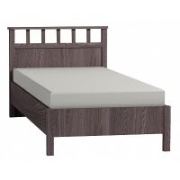 Кровать ГМФ К50 90*200 без основания Люкс Sherlock ясень анкор темный