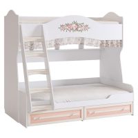 Кровать Мебельсон К2яр Алиса белый/крем