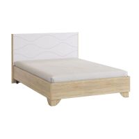 Кровать Мебельсон М14 140*200 Комфорт Зара дуб сонома/белый