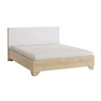 Кровать Мебельсон М16 160*200 Комфорт Зара дуб сонома/белый