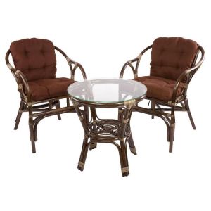 Купить Комплект мебели из натурального ротанга ЭкоДизайн Terrace Set (стол + 2 кресла) 11/05 Б