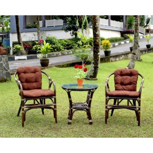 Купить Комплект мебели из натурального ротанга ЭкоДизайн Terrace Set (стол + 2 кресла) 11/05 Б