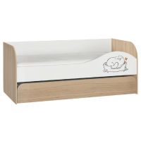 Кровать Аквилон 900.1 Кот туя светлая/белый