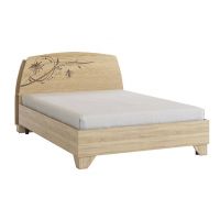 Кровать Мебельсон К14 140*200 с основанием Виктория-1 дуб сонома