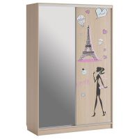 Шкаф-купе Мебельсон Гранд 1-600 амели дуб млечный