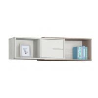 Полка навесная Аквилон Зефир 7.2 дуб эльза/ мокко