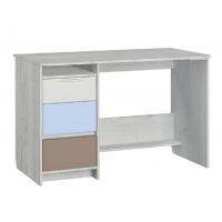 Стол письменный Аквилон Зефир 17.2 дуб эльза/ голубой